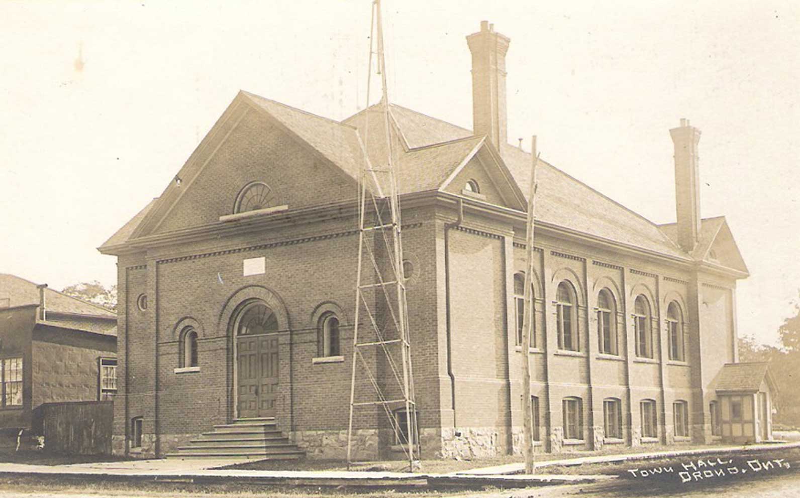 Orono Town Hall, History Courtesy of Clarington Museum and Archives