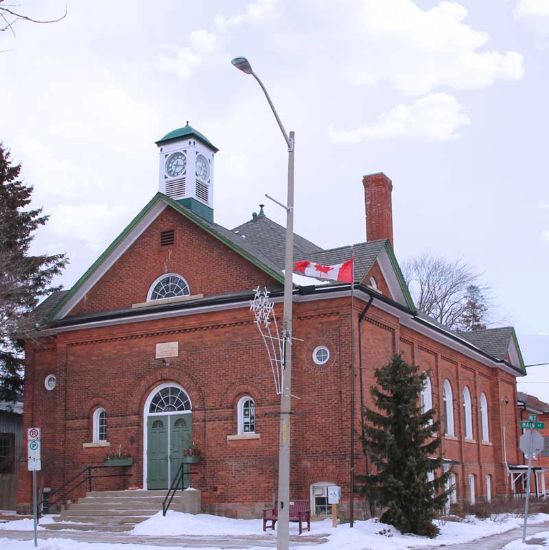 Orono Town Hall Building, Orono, Ontario in Clarington